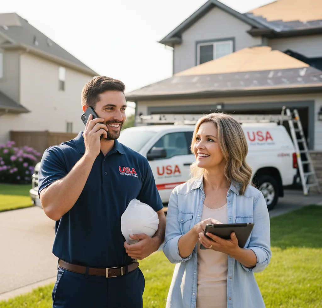 USA Roof Repair Experts customer support in Belvidere